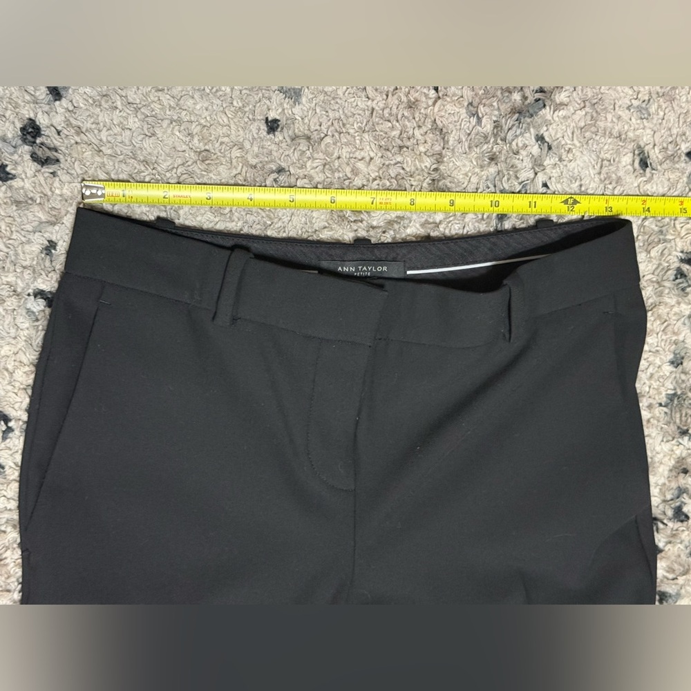 PETITE BLACK Ann Taylor Classic Straight Leg Pants - Picture 5 of 12